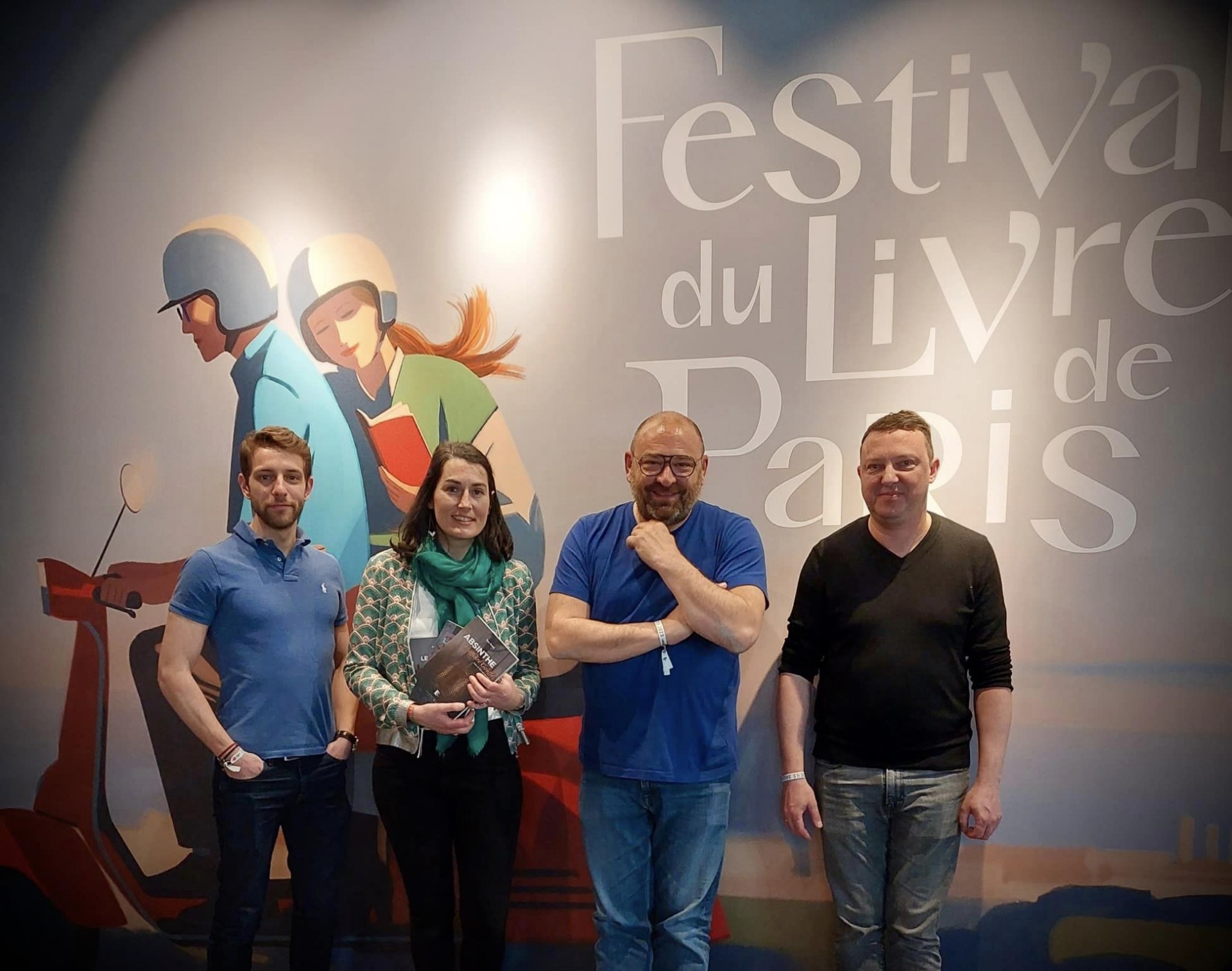 Equipe au salon du livre paris